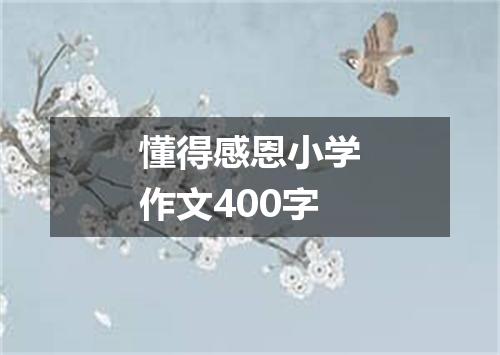 懂得感恩小学作文400字