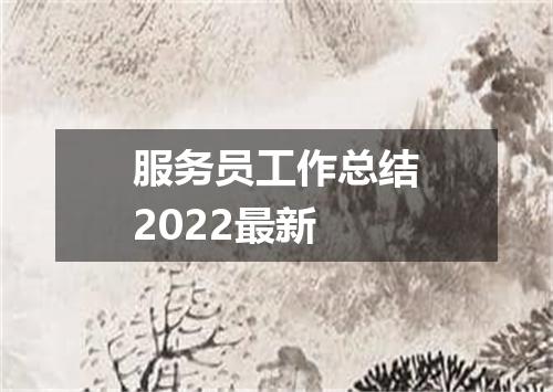 服务员工作总结2022最新