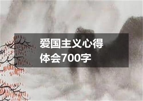 爱国主义心得体会700字
