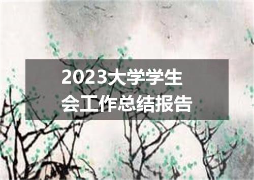 2023大学学生会工作总结报告