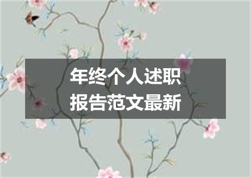 年终个人述职报告范文最新