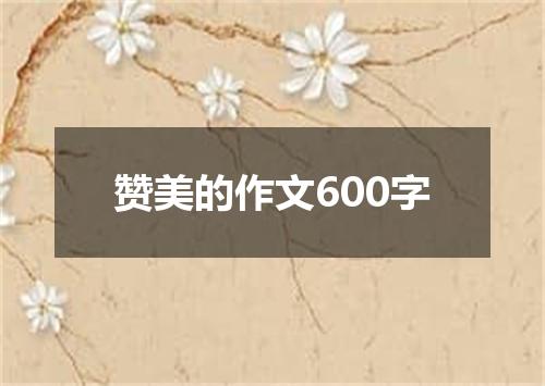赞美的作文600字