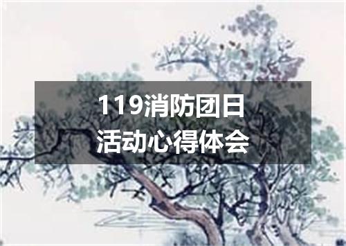 119消防团日活动心得体会