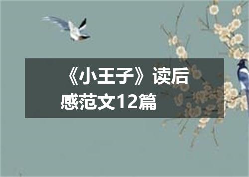 《小王子》读后感范文12篇