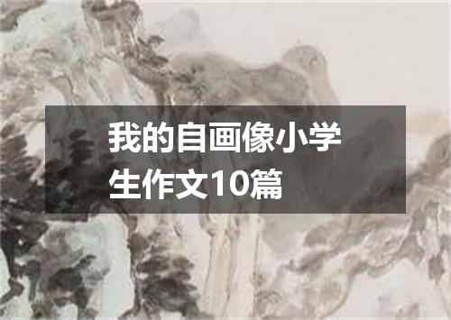 我的自画像小学生作文10篇