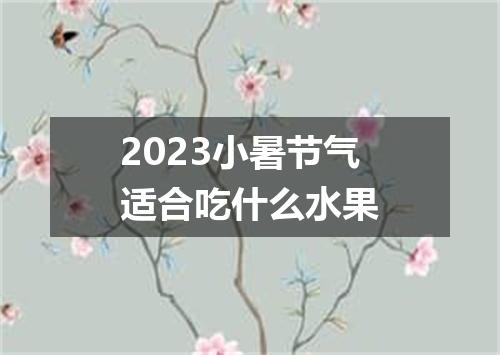 2023小暑节气适合吃什么水果