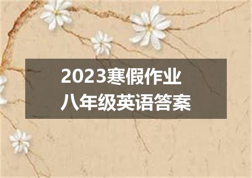 2023寒假作业八年级英语答案