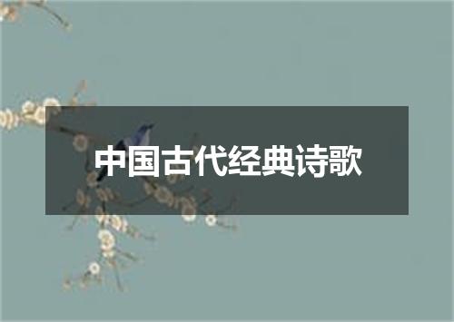中国古代经典诗歌