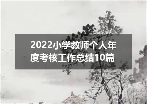 2022小学教师个人年度考核工作总结10篇
