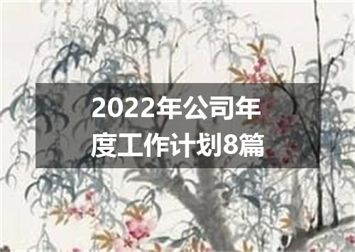 2022年公司年度工作计划8篇
