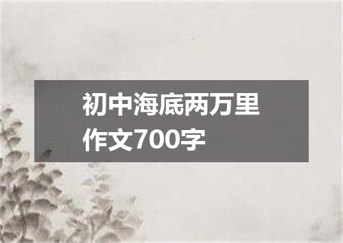 初中海底两万里作文700字