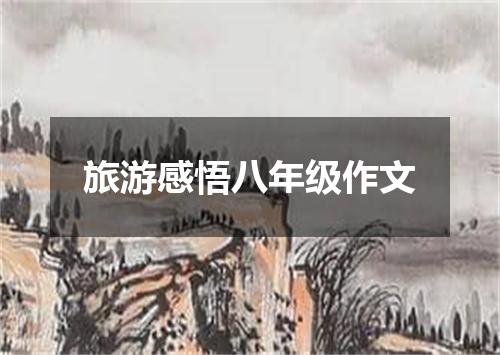 旅游感悟八年级作文
