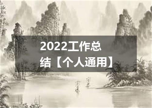2022工作总结【个人通用】