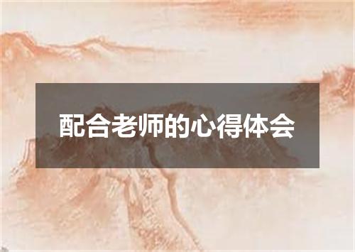 配合老师的心得体会
