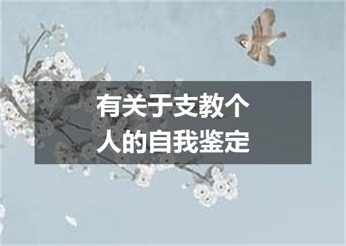 有关于支教个人的自我鉴定