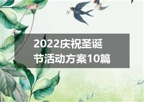 2022庆祝圣诞节活动方案10篇