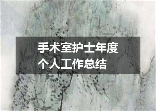 手术室护士年度个人工作总结