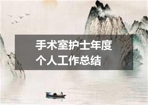 手术室护士年度个人工作总结