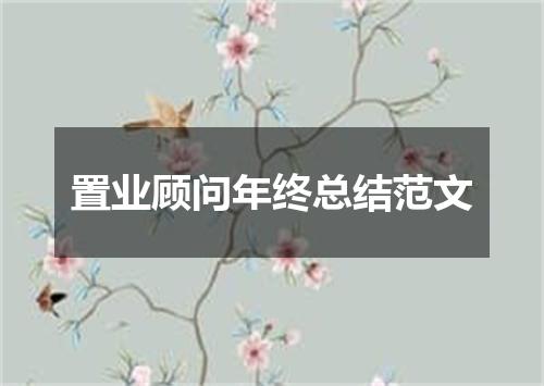 置业顾问年终总结范文