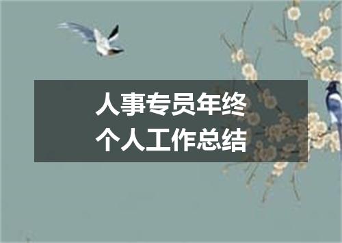 人事专员年终个人工作总结