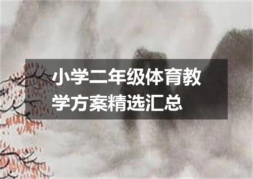 小学二年级体育教学方案精选汇总