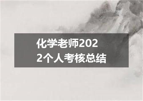 化学老师2022个人考核总结