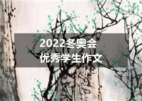 2022冬奥会优秀学生作文