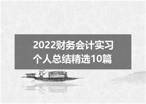 2022财务会计实习个人总结精选10篇