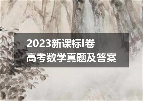 2023新课标I卷高考数学真题及答案