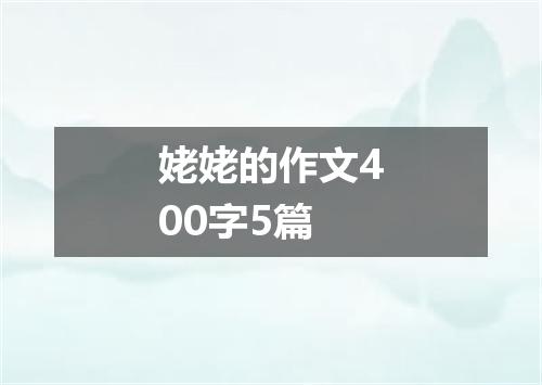 姥姥的作文400字5篇