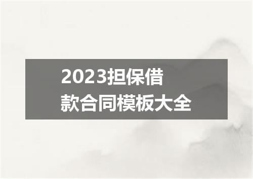 2023担保借款合同模板大全