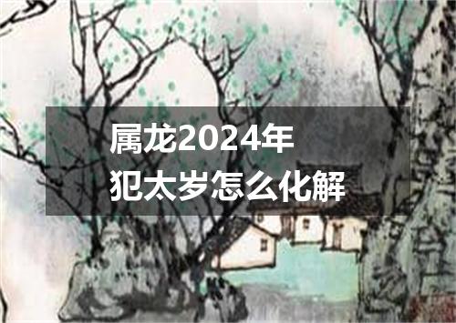属龙2024年犯太岁怎么化解