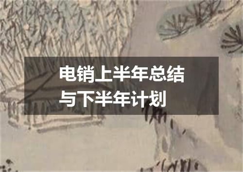 电销上半年总结与下半年计划