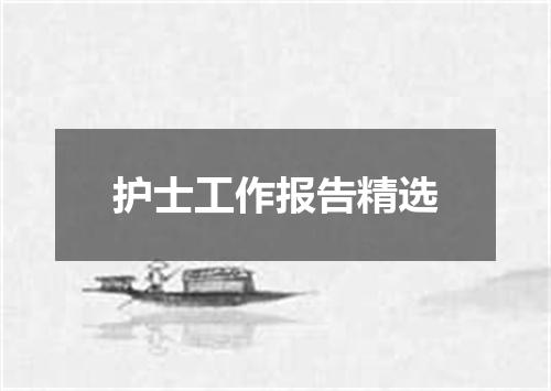 护士工作报告精选