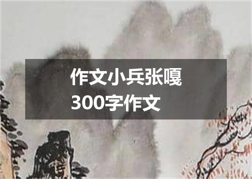 作文小兵张嘎300字作文