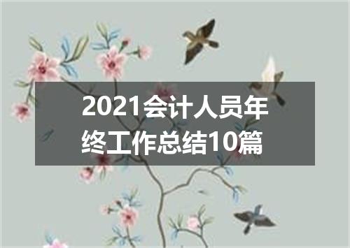 2021会计人员年终工作总结10篇