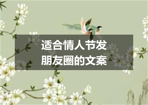 适合情人节发朋友圈的文案