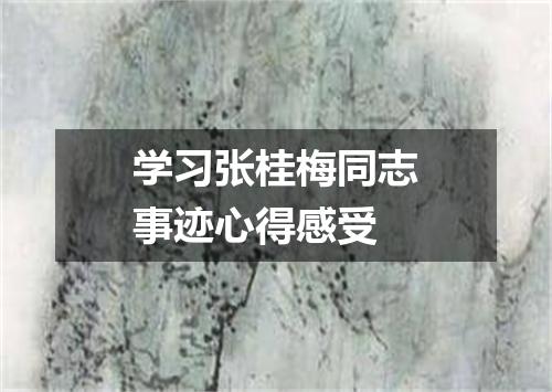 学习张桂梅同志事迹心得感受