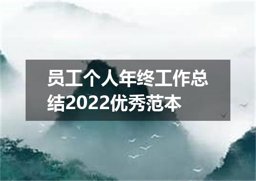 员工个人年终工作总结2022优秀范本