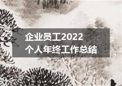 企业员工2022个人年终工作总结