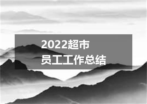 2022超市员工工作总结