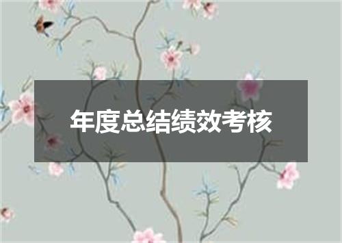 年度总结绩效考核
