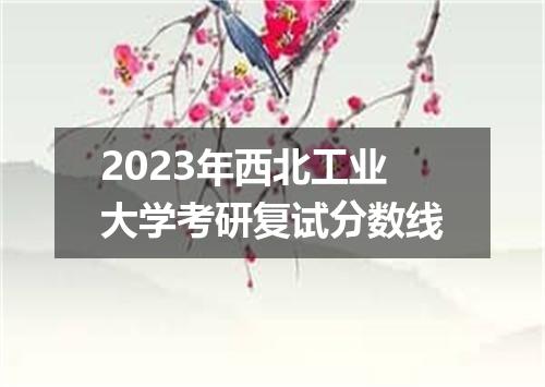 2023年西北工业大学考研复试分数线