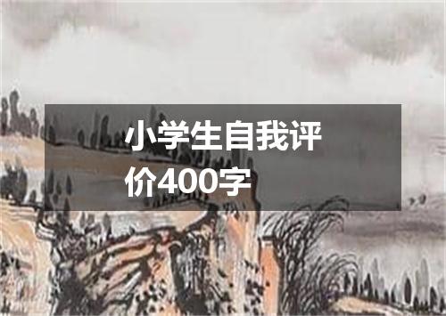 小学生自我评价400字