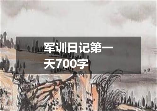 军训日记第一天700字