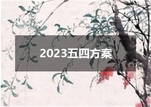 2023五四方案