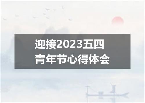 迎接2023五四青年节心得体会