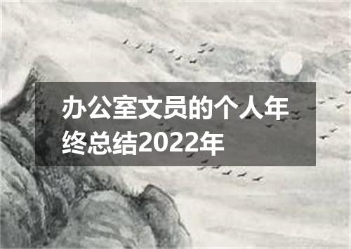 办公室文员的个人年终总结2022年