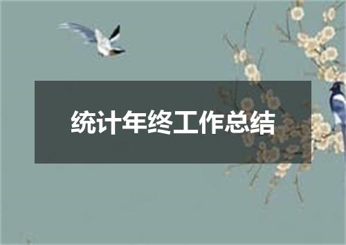 统计年终工作总结