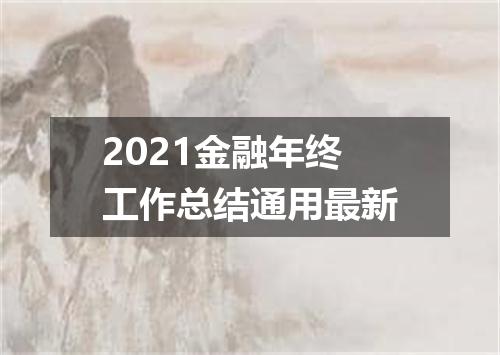 2021金融年终工作总结通用最新
